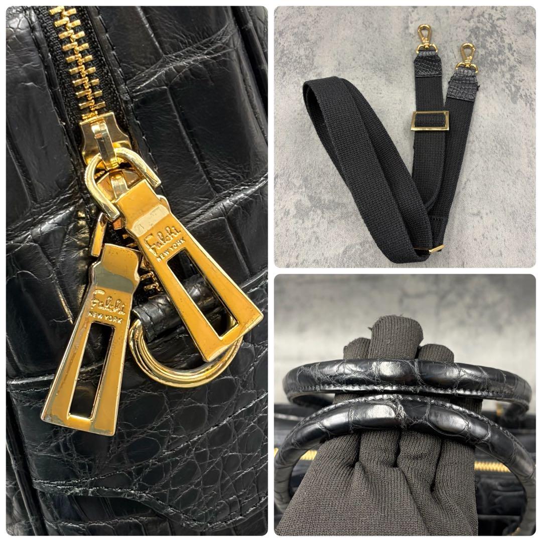 JRA 2way ファルチ クロコダイル ビジネスバッグ 斜め掛け A4 メンズ