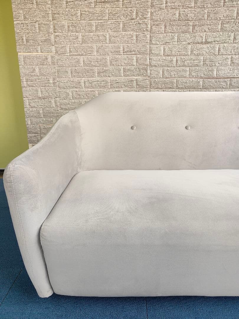 MODERNDECO モダンデコ 2人掛け ベロア ボックス ソファ