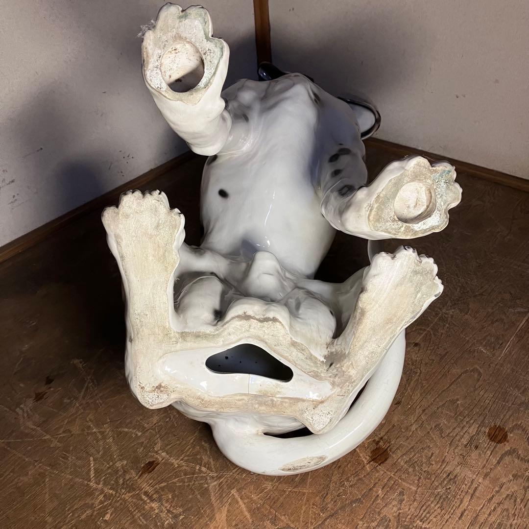 ダルメシアン　陶器　オブジェ　等身大