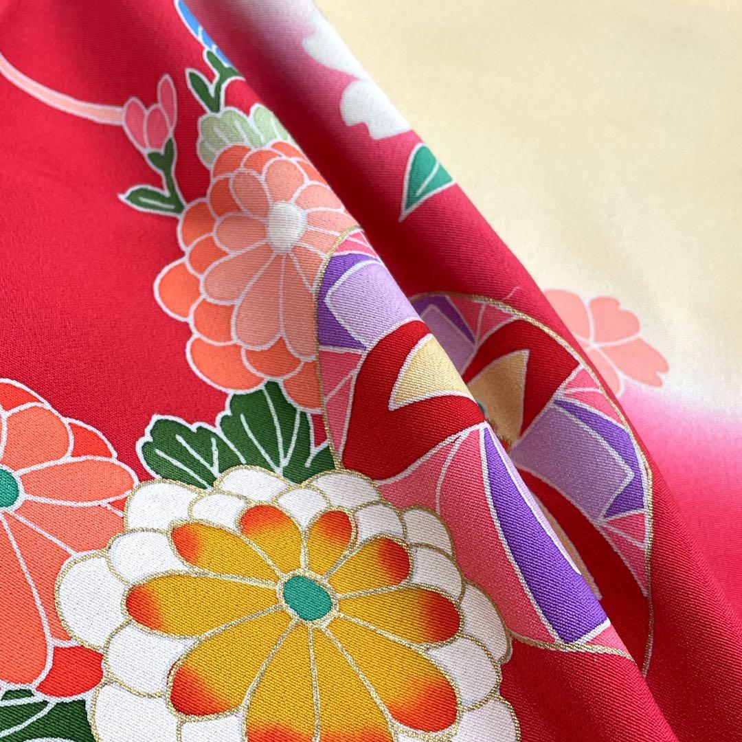 ◎mk-3310　未着用　七五三　女の子　着物　日本製　3歳　　1-6