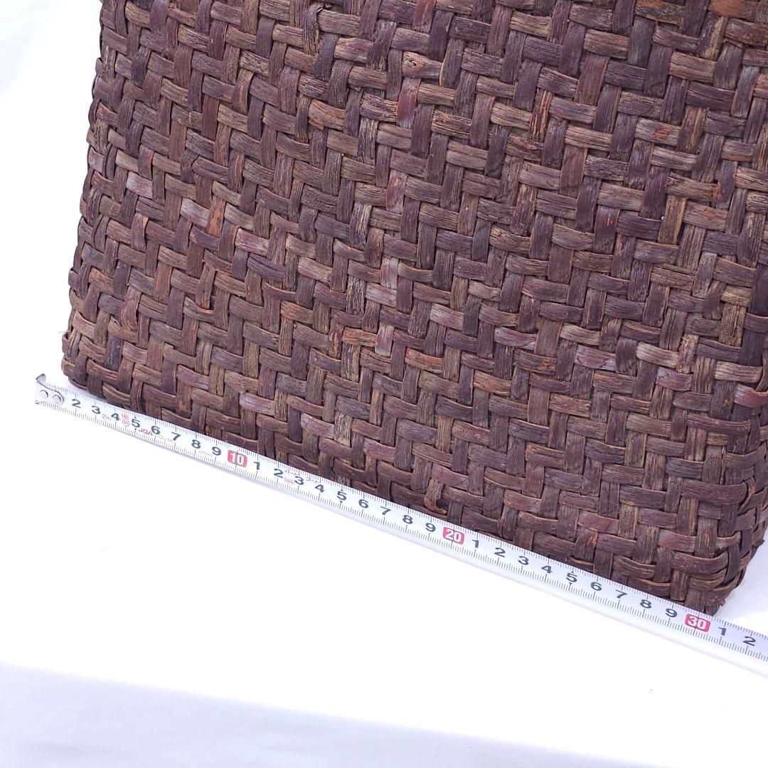 山葡萄 かごバッグ 籠 トートバッグ 編み込み ヴィンテージ　内袋無し