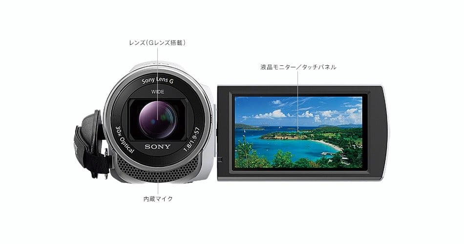 18年製　SONYビデオカメラHDR-CX680三脚付き