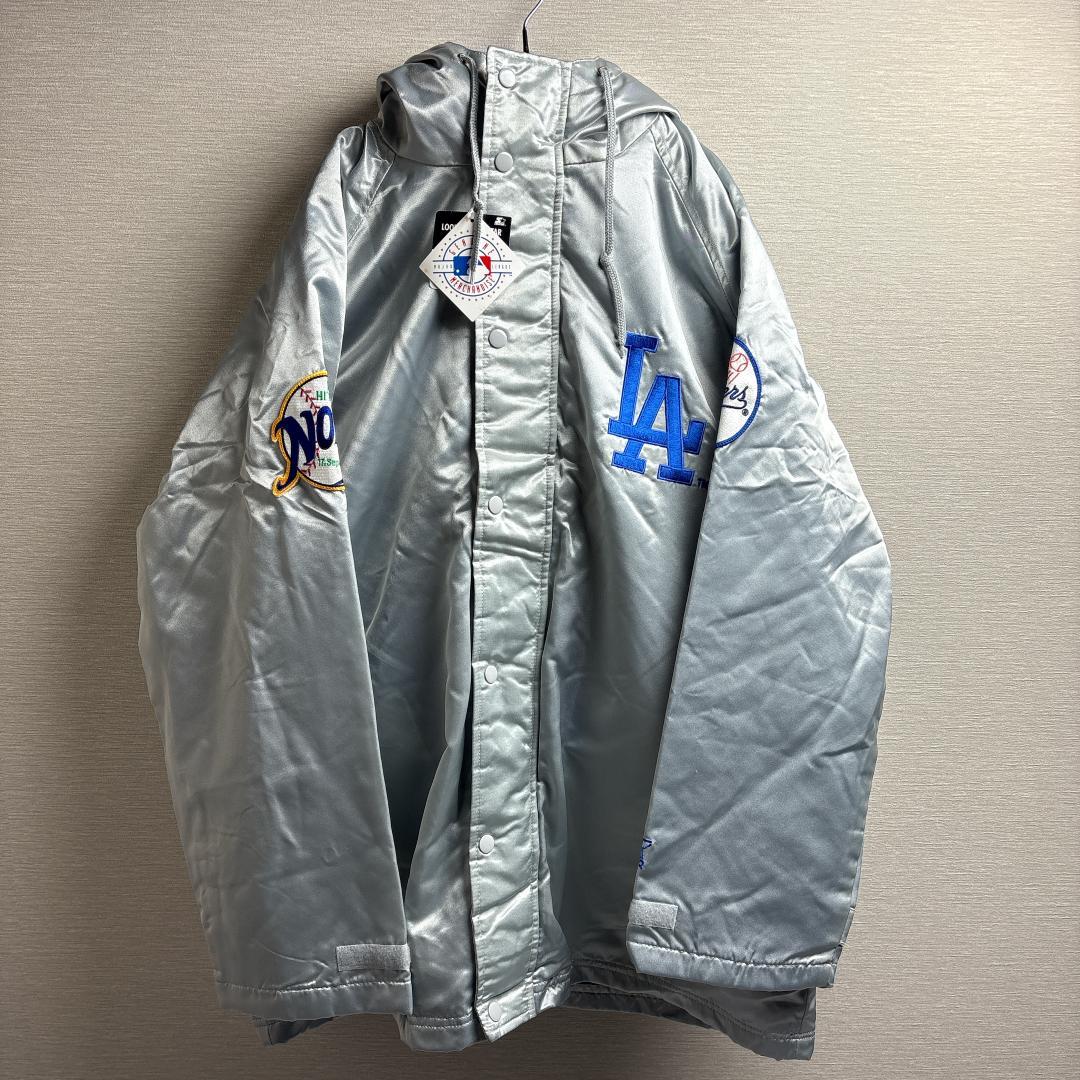 90s 希少 新品 非売品 ドジャース 2way ベンチコート M ダウンベスト