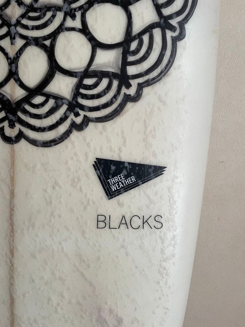 【手渡しのみ】threeweather PU BLACKS 6'6\"サーフボード