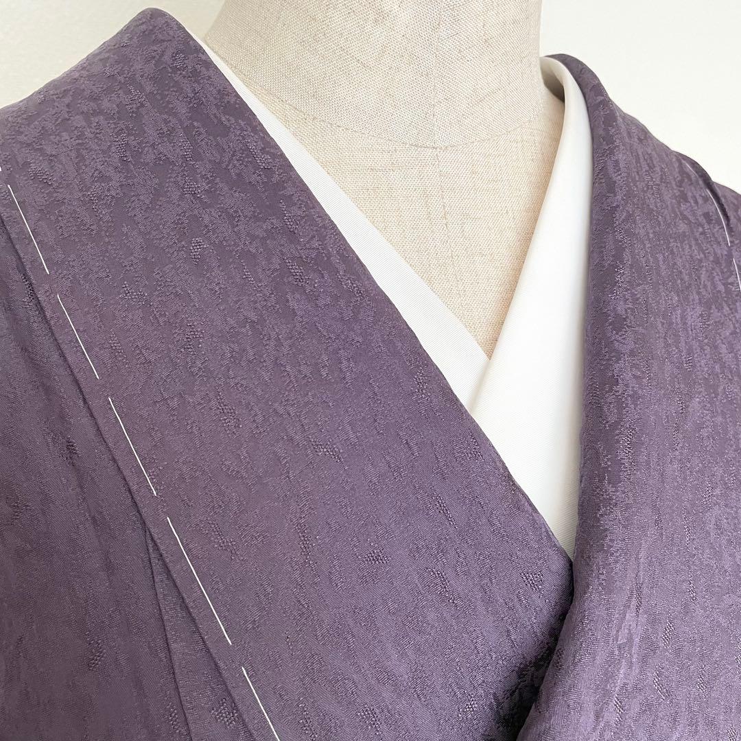 しつけ付き 手刺繍×絞り 付下げ訪問着 正絹着物 トールサイズ裄丈70