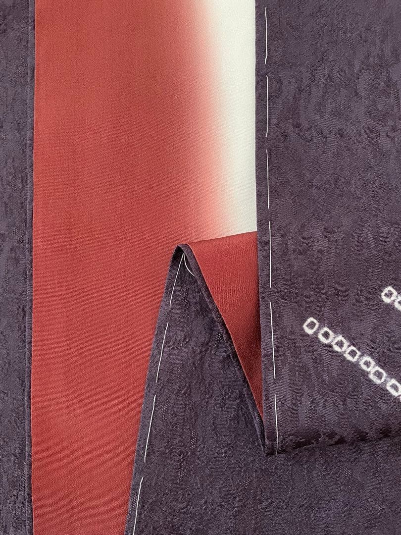 しつけ付き 手刺繍×絞り 付下げ訪問着 正絹着物 トールサイズ裄丈70