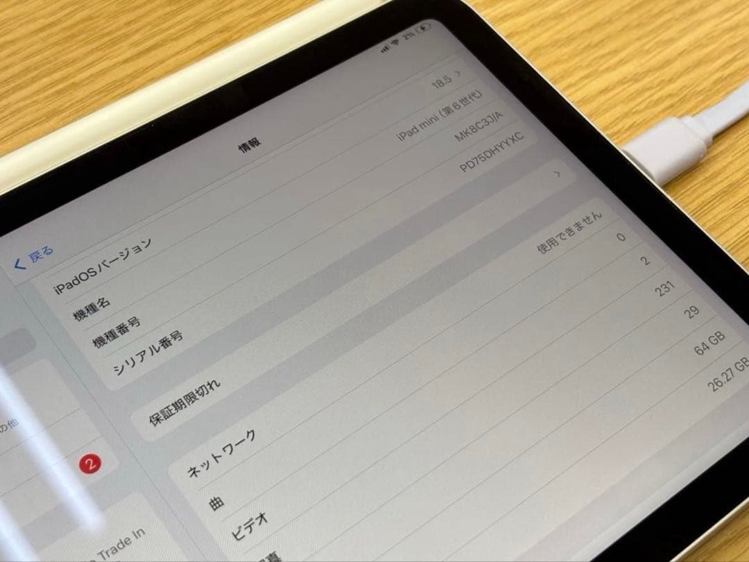 iPad mini 6 64GB シルバー cellular 純正pencil付