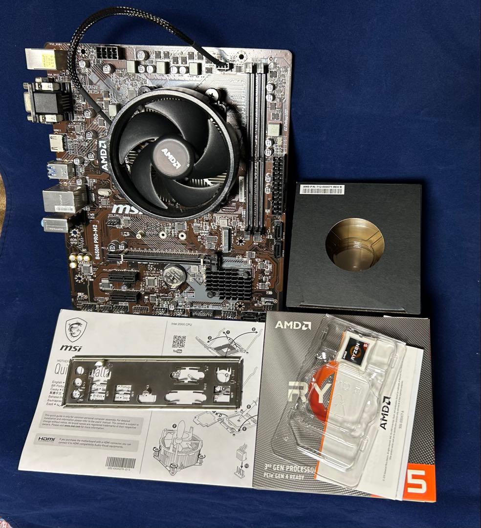 AMD Ryzen 5 3600 MSI B450M マザーボード セット