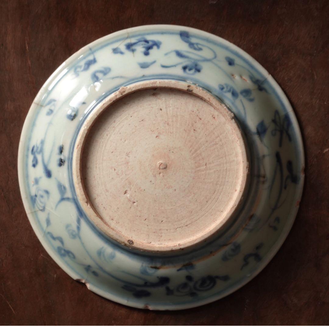 唐物　元時代　染付　神獣文　皿　筆洗　元染付　中国　古玩　鑑賞　景徳鎮窯　古美術