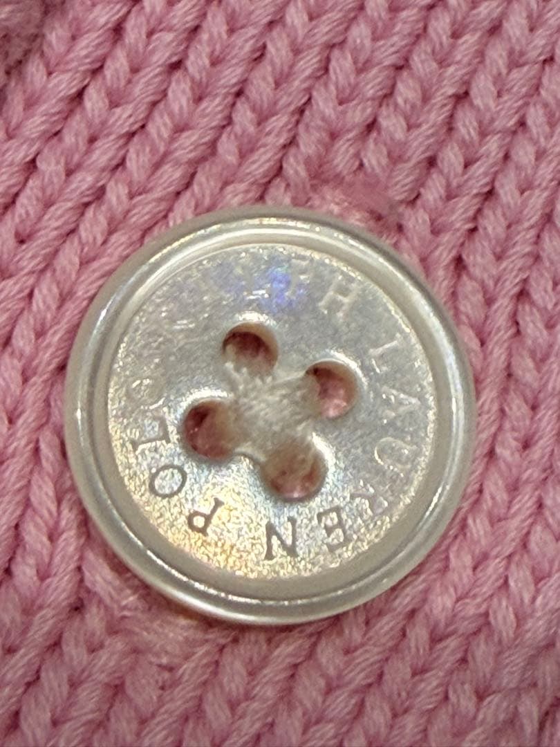 【極美品】ポロラルフローレン大人気ピマコットンケーブルショートカーディガン