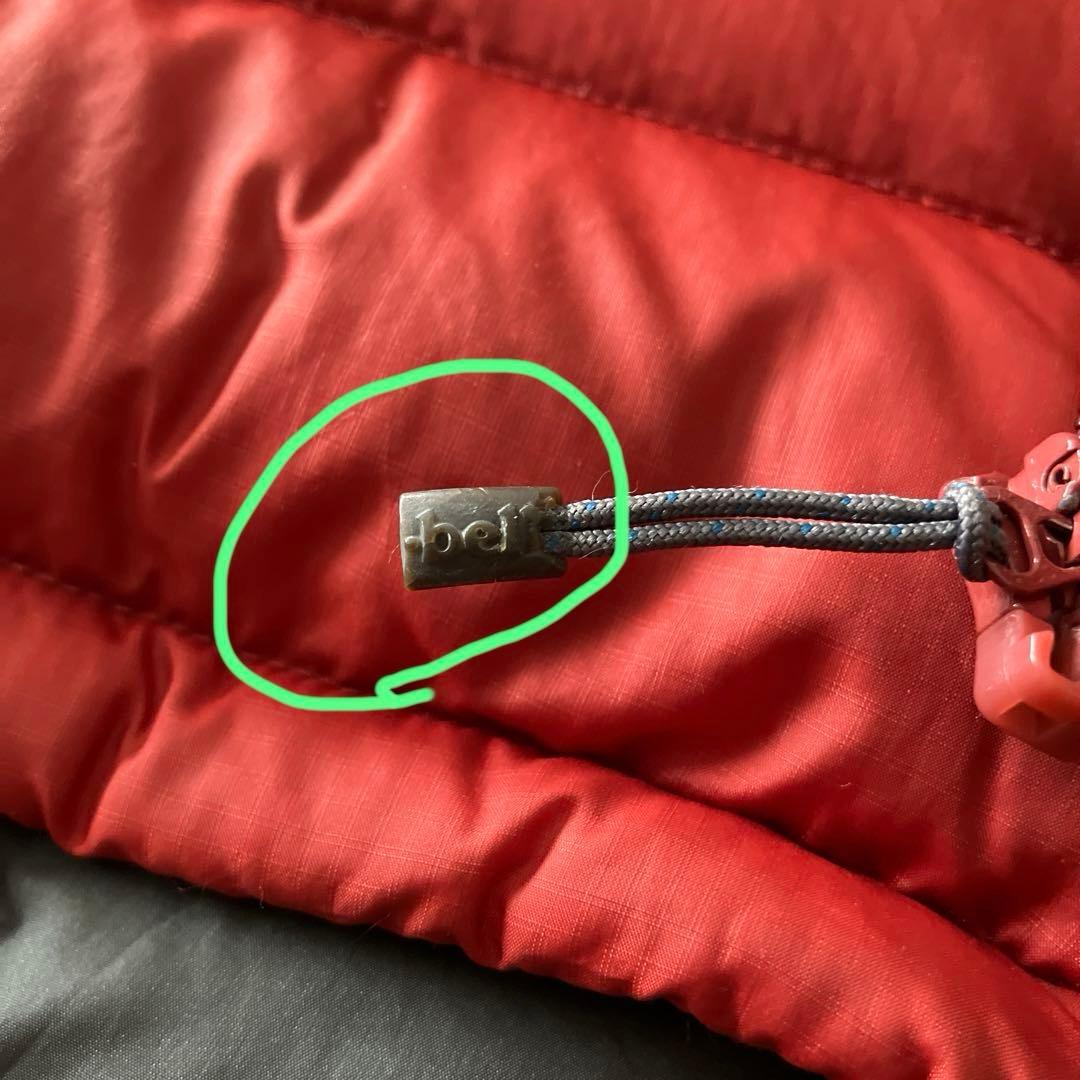 mont-bell フード付きダウンジャケット800FP レッド