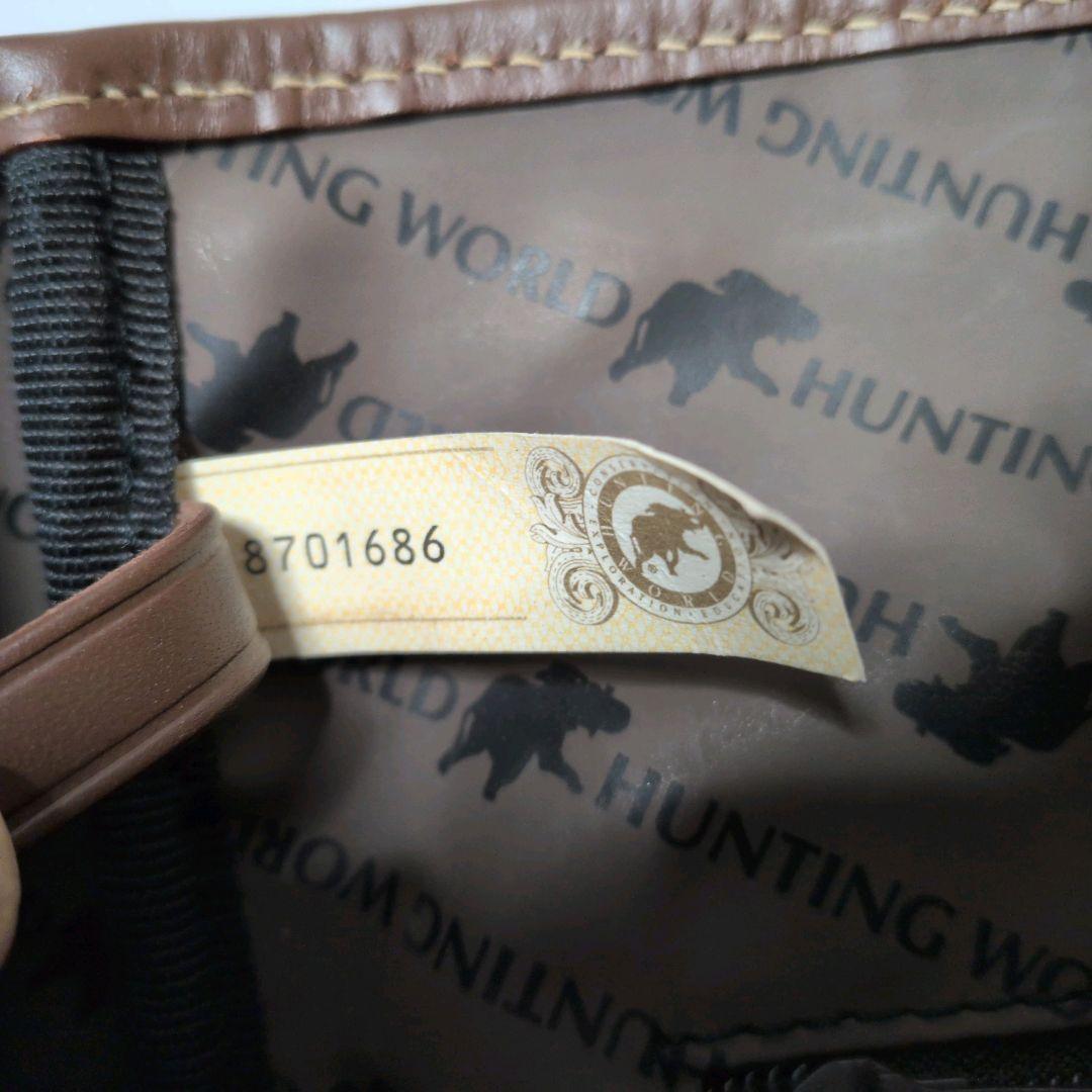 【美品】ハンティングワールド サファリトゥデイ デカロゴ トート 黒 大容量