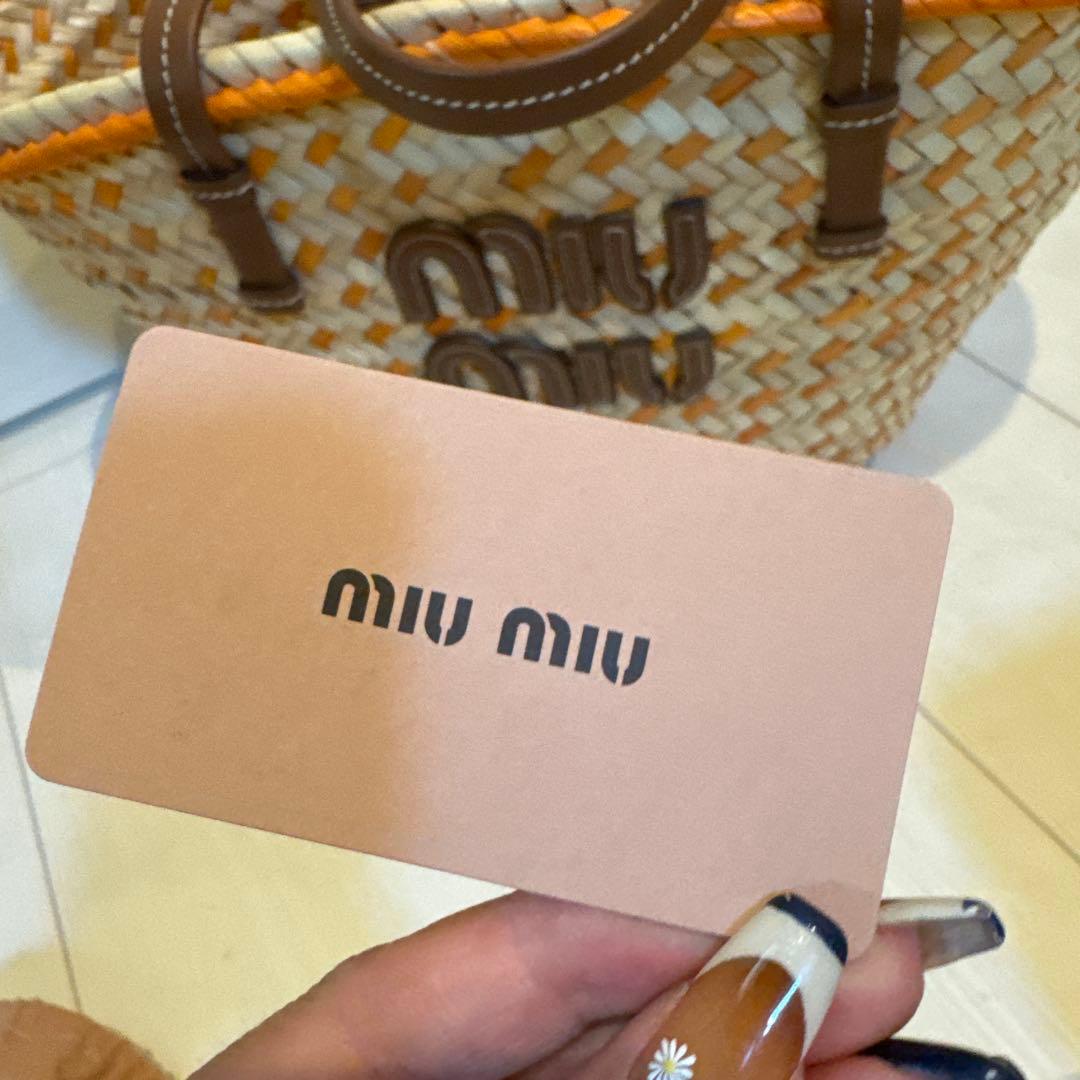 MIU MIU ラタン かごバッグ
