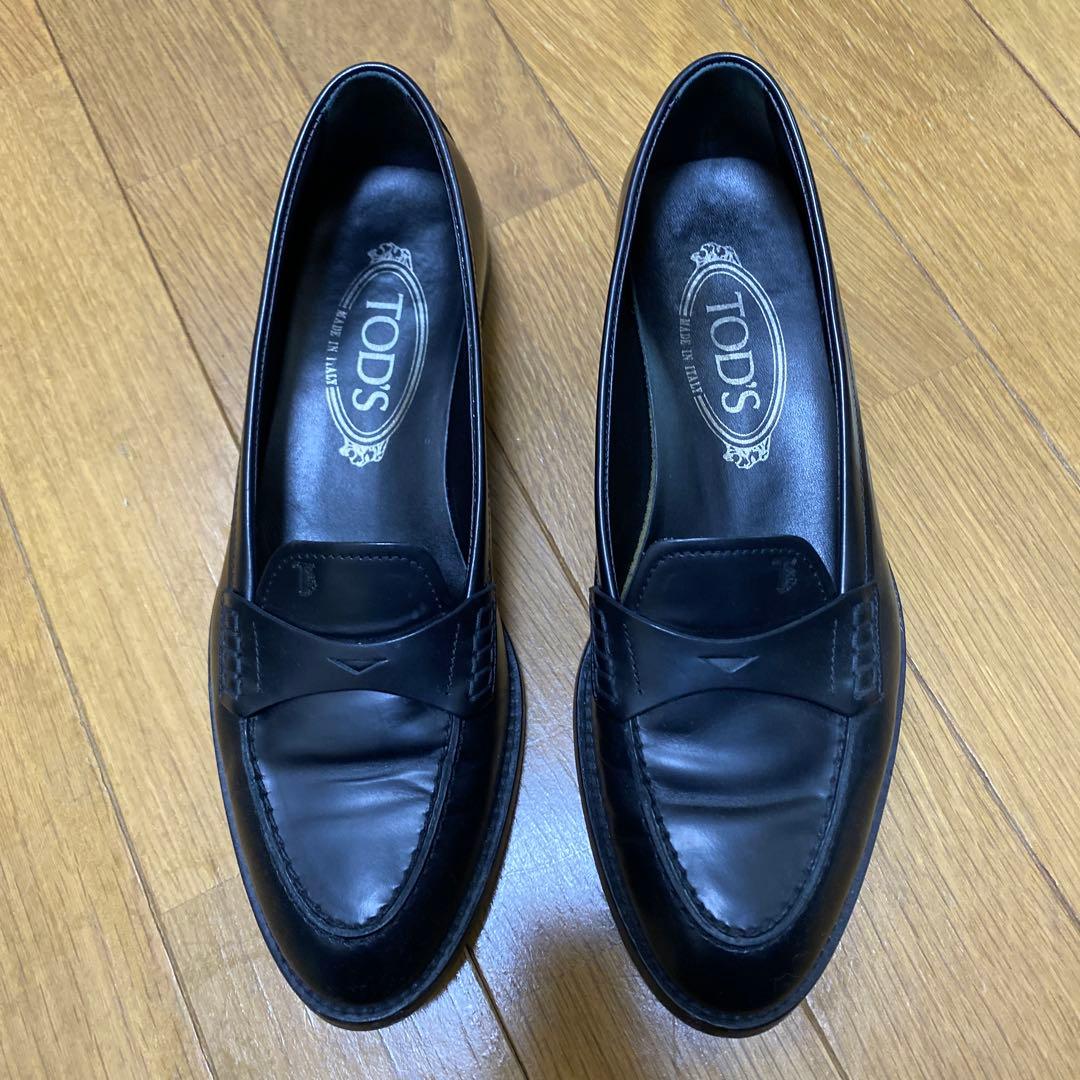 TOD'S ブラック ローファー 37