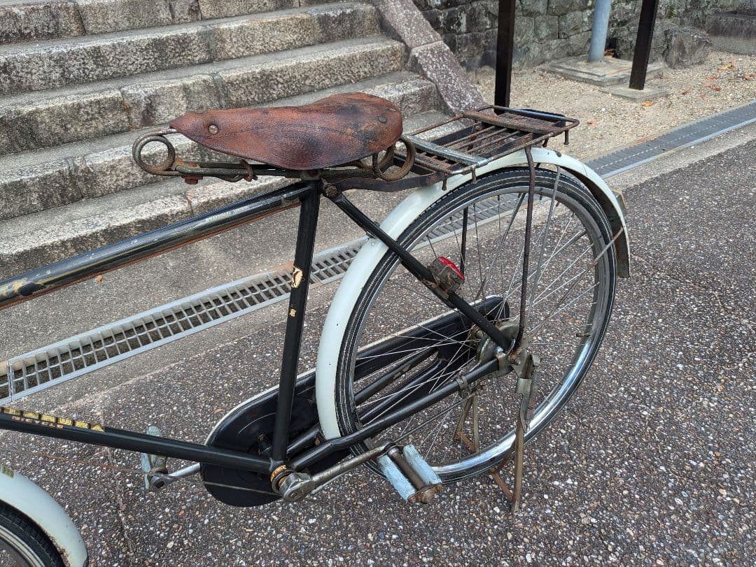 片倉シルク 実用車 レトロ 自転車 ロッドブレーキ　運搬車　ビンテージ