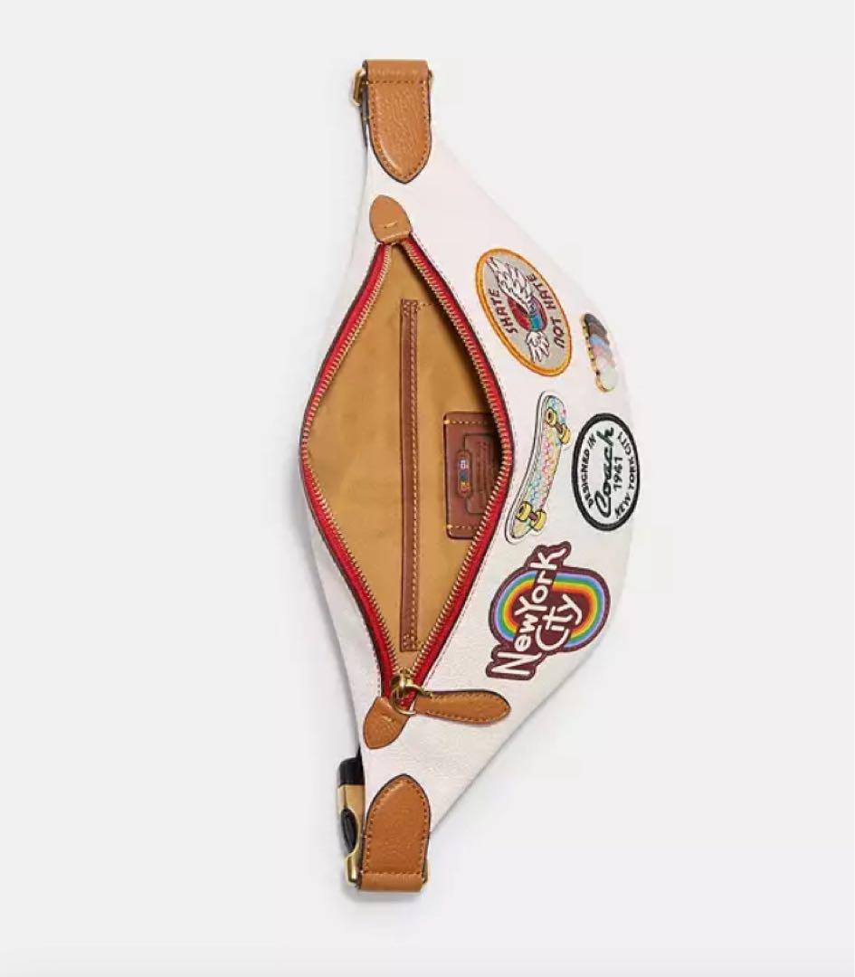 【新品】コーチ　チャーター ベルト バッグ 7 ウィズ パッチ