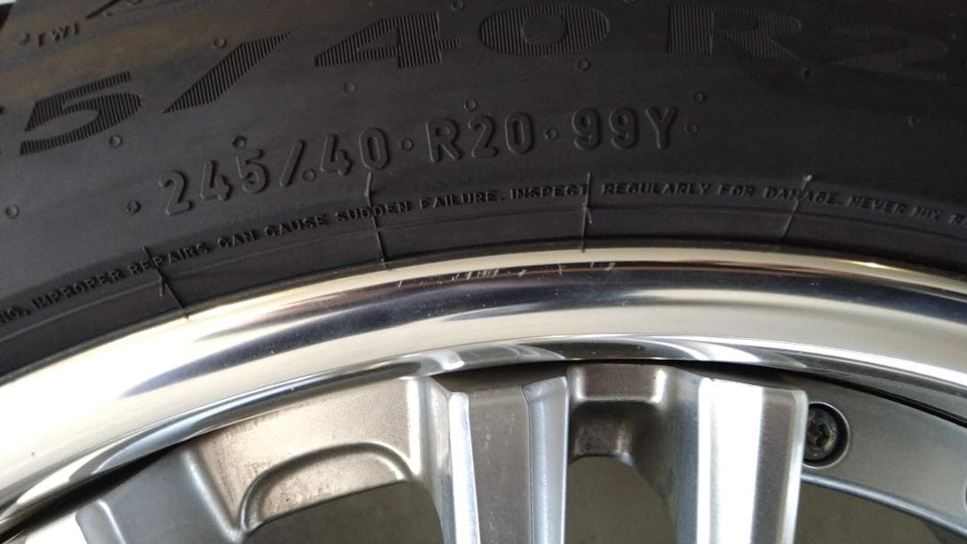 20インチ　アルミWORKBALMUNG　PIRELLI245/40R20タイヤ