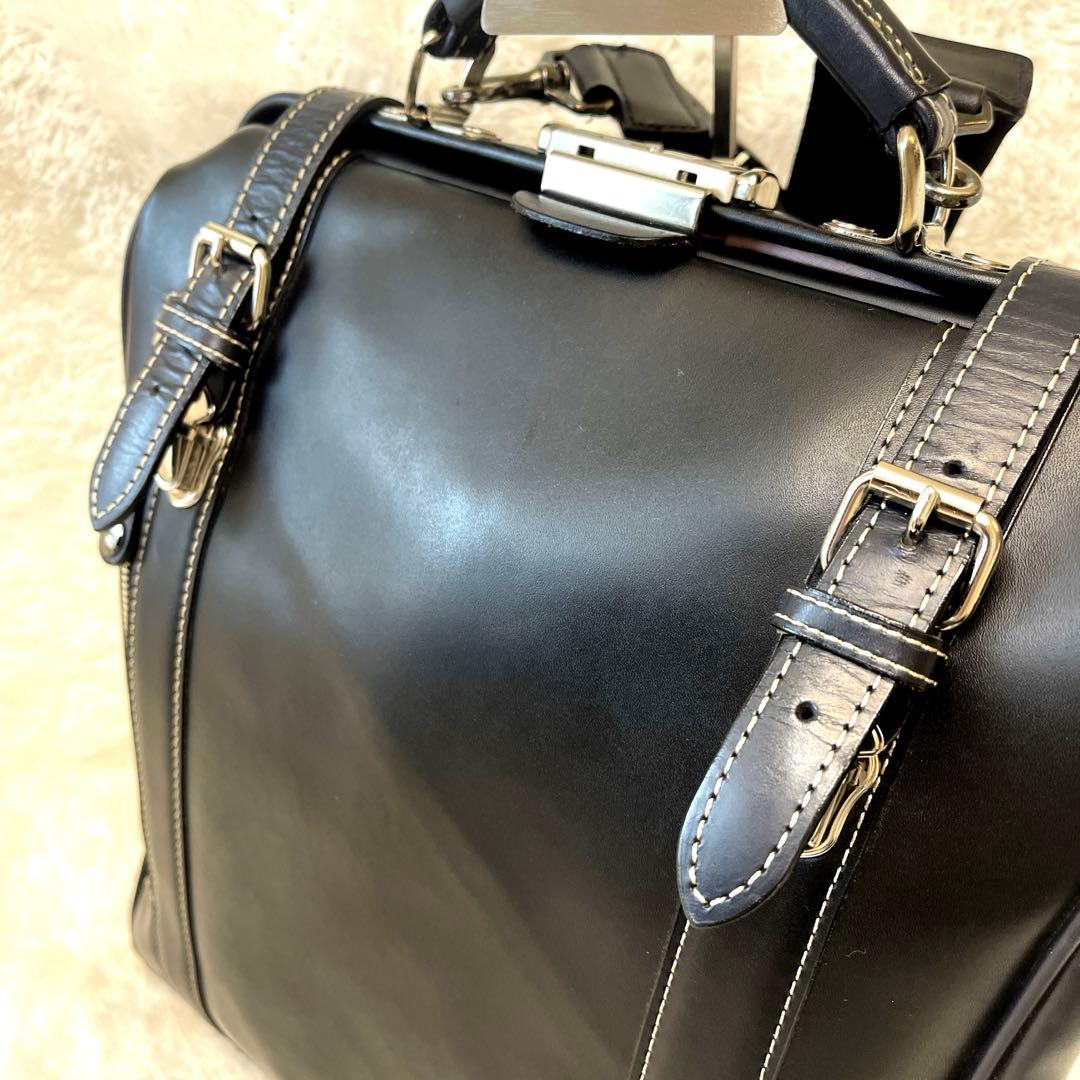 美品✨ 豊岡鞄 木和田 2WAY リュック ダレスバッグ ビジネス 通勤 黒