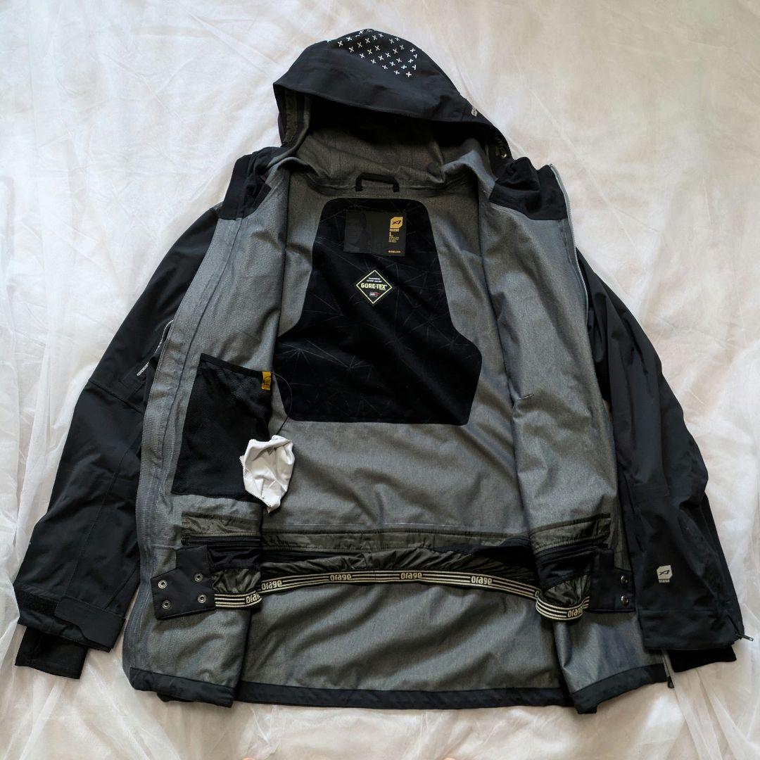 オラージュorage スキーウェアLサイズ黒gore-tex softshell