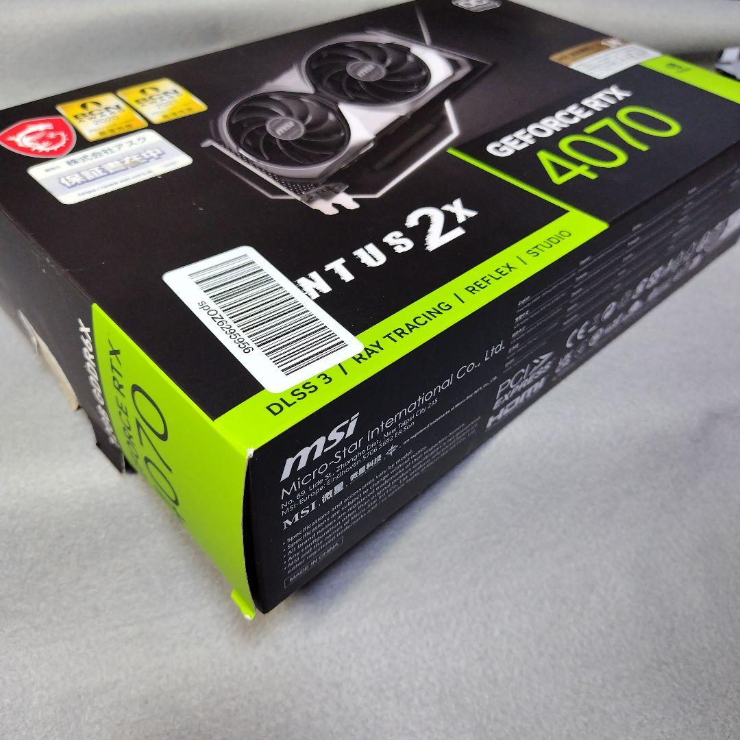 GeForce RTX 4070 VENTUS 2X 12G OC(正常動作品)
