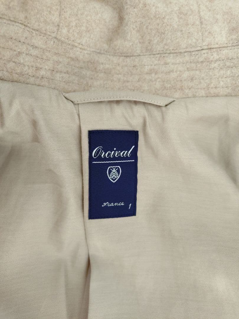 ORCIVAL ライトモッサ フーデッドブルゾン １ 新品 ウール フードコート
