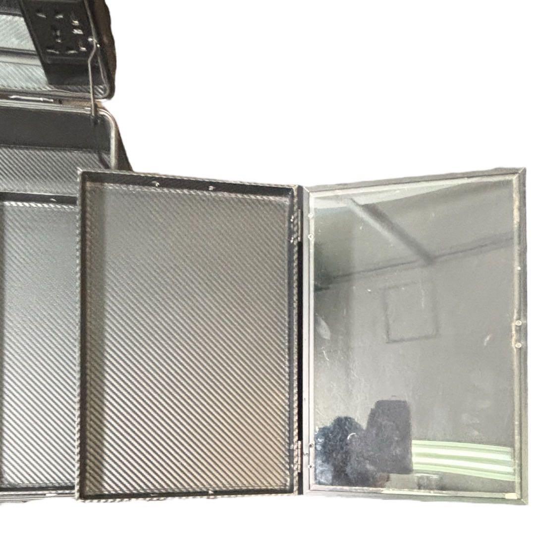 LEDライト、鏡付き、プロ用メイクボックス キャリーケースタイプ