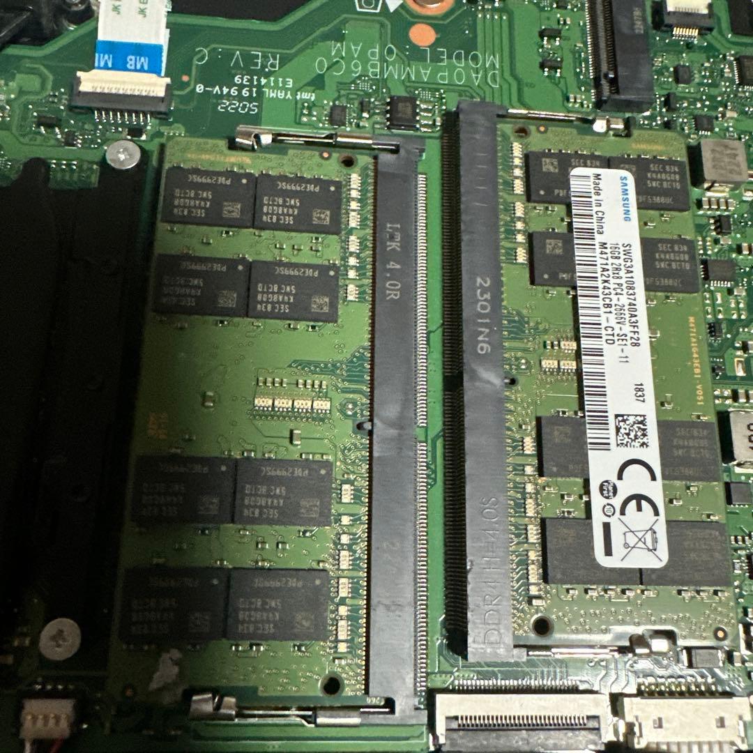 Samsung DDR4 16GB×2枚セット 2666 ノートpc