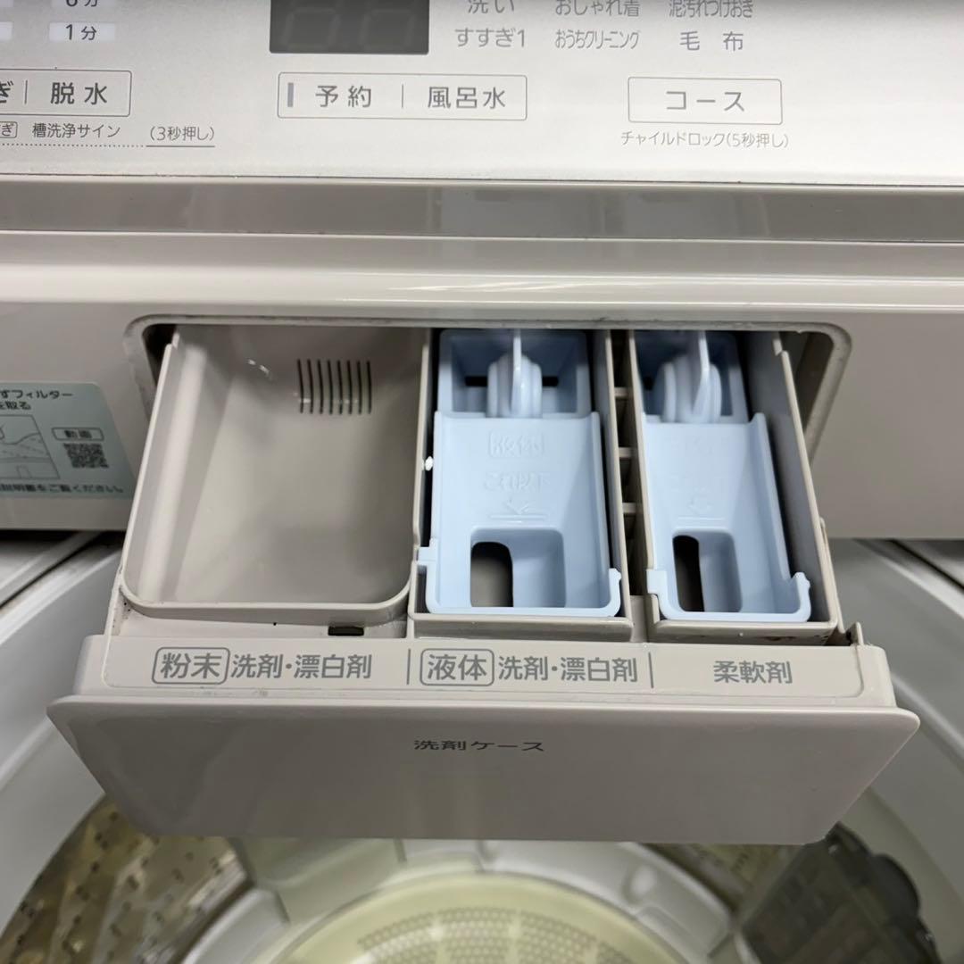 726 2021年製　洗濯機　9kg インバーター　エコナビ　極美品　冷蔵庫も有