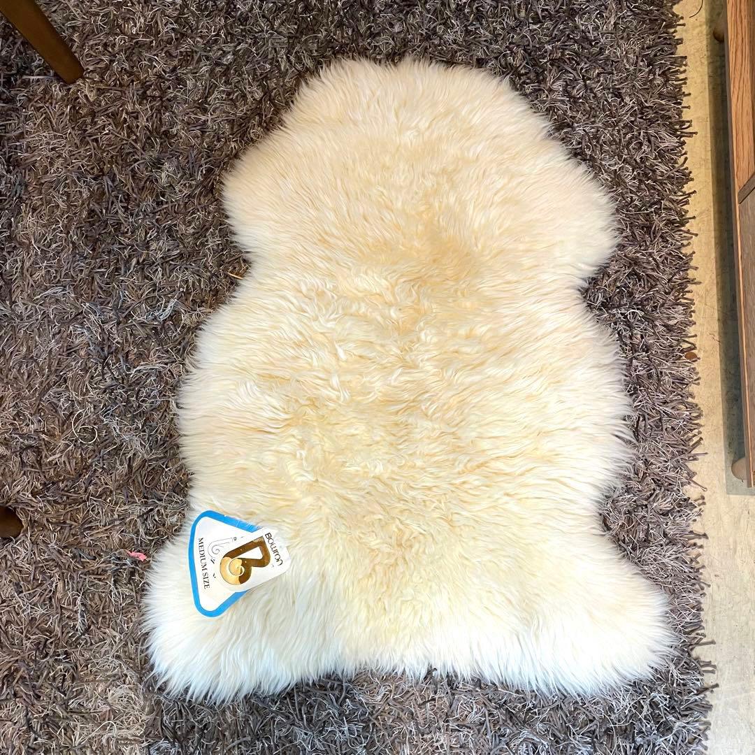 【BOWRON】 ボウロン 天然ムートンラグ ラムスキン ニュージーランド製　羊