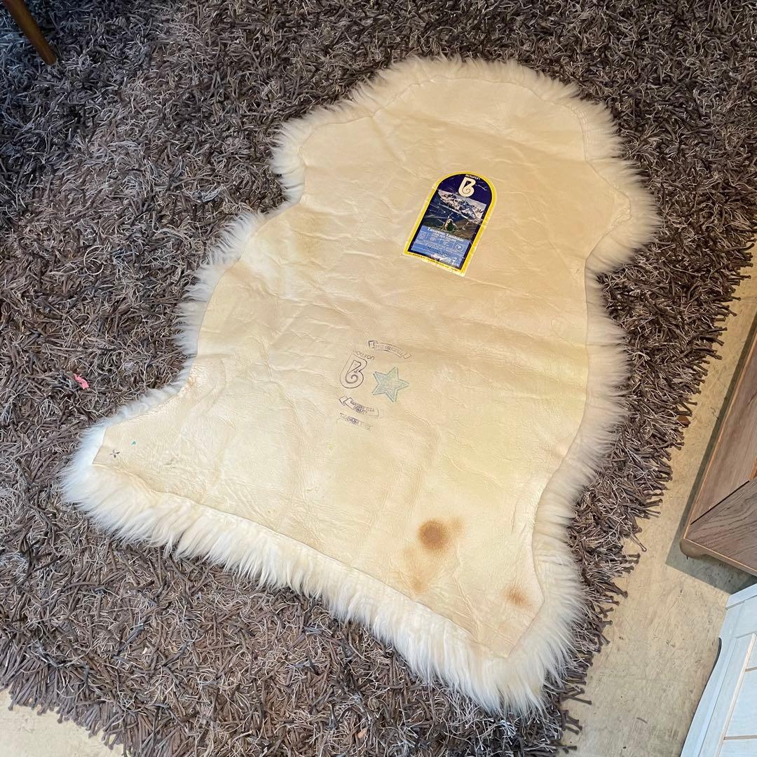 【BOWRON】 ボウロン 天然ムートンラグ ラムスキン ニュージーランド製　羊