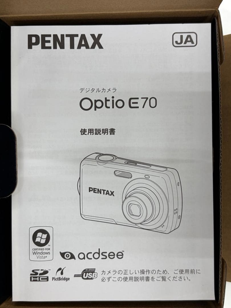 【美品】PENTAX Optio E70 コンパクトデジタルカメラ