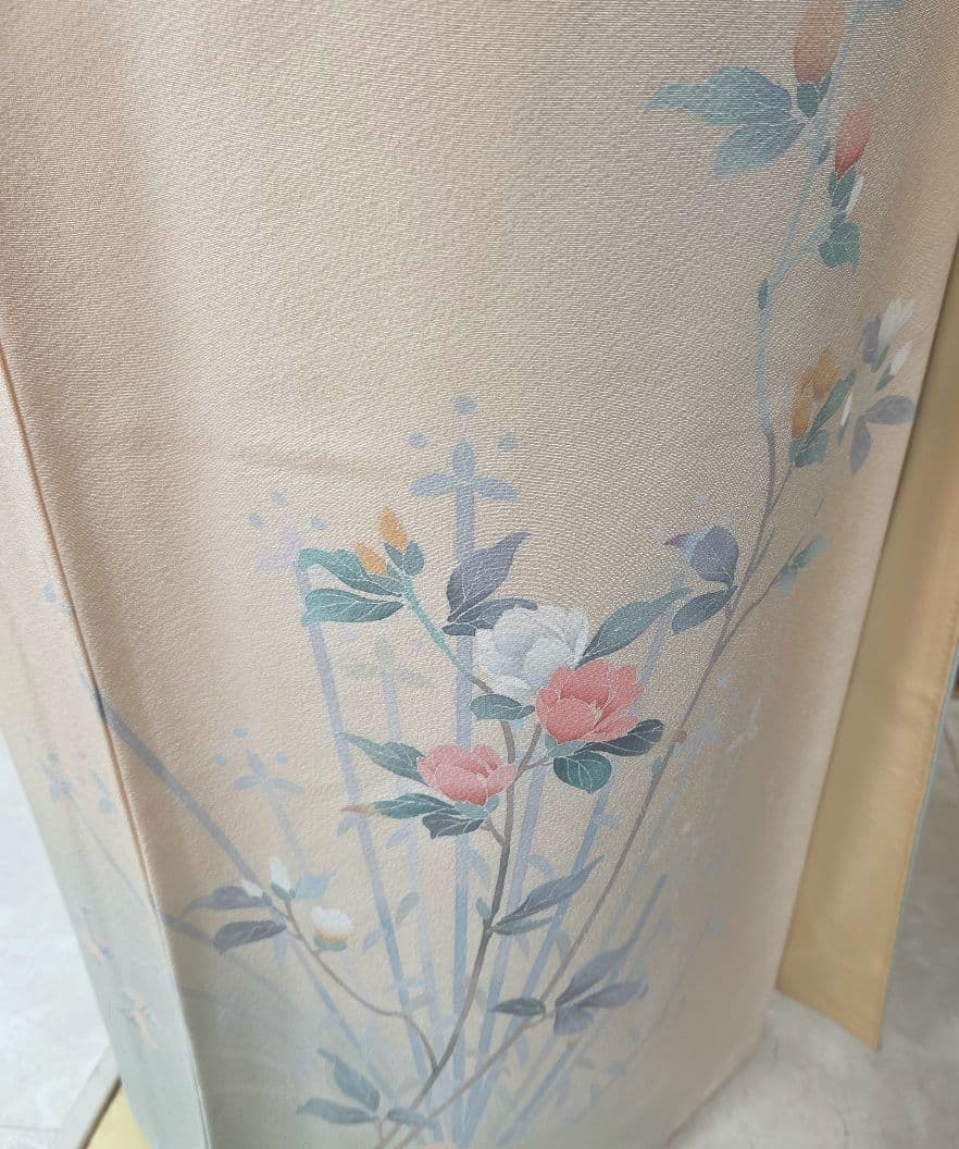 訪問着 4点フルセット、着物 袋帯、帯締め、帯揚げ