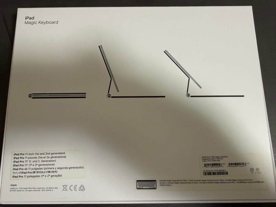 iPad11インチ用 Magic Keyboard US配列 MXQT2LL/A