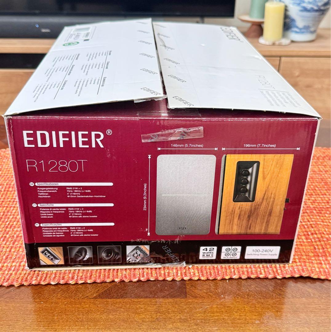 【新品未使用】Edifier R1280T ブックシェルフスピーカー 付属品完備