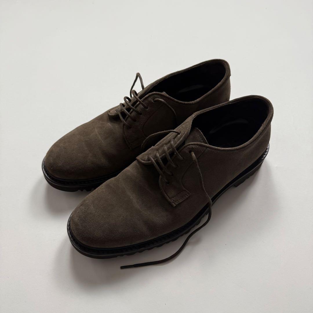 靴 2000s Giorgio Armani suede leather shoes