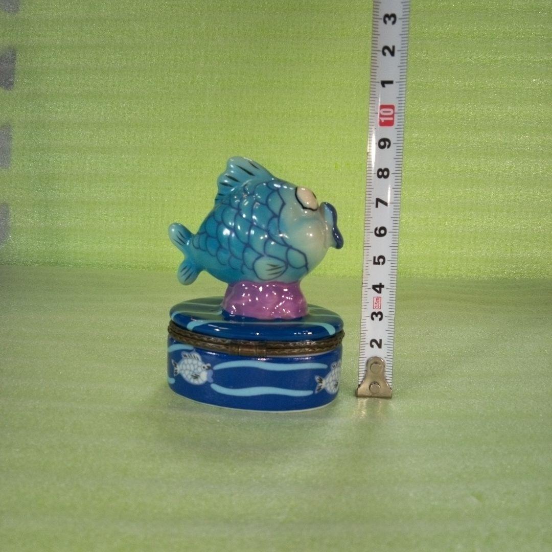 陶器製と思われる魚型の小物入れ　flyingtiger　フィギュア　置物　レア