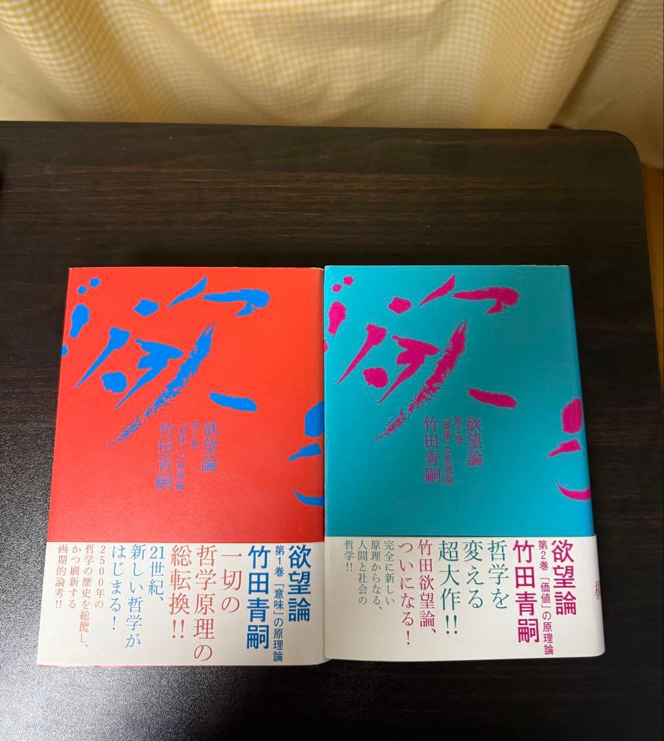 欲望論　竹田青嗣　初版　帯付き