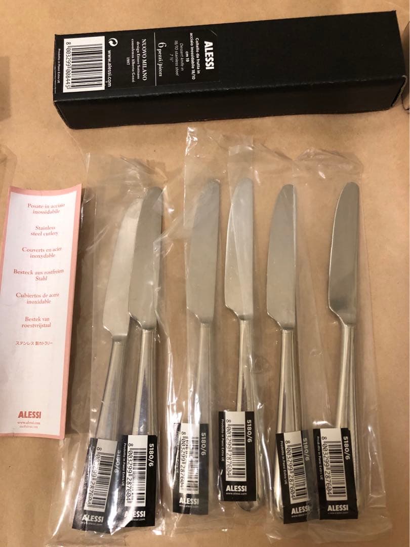 未使用　ALESSI アレッシィ　ナイフ18本セット　④ カトラリー
