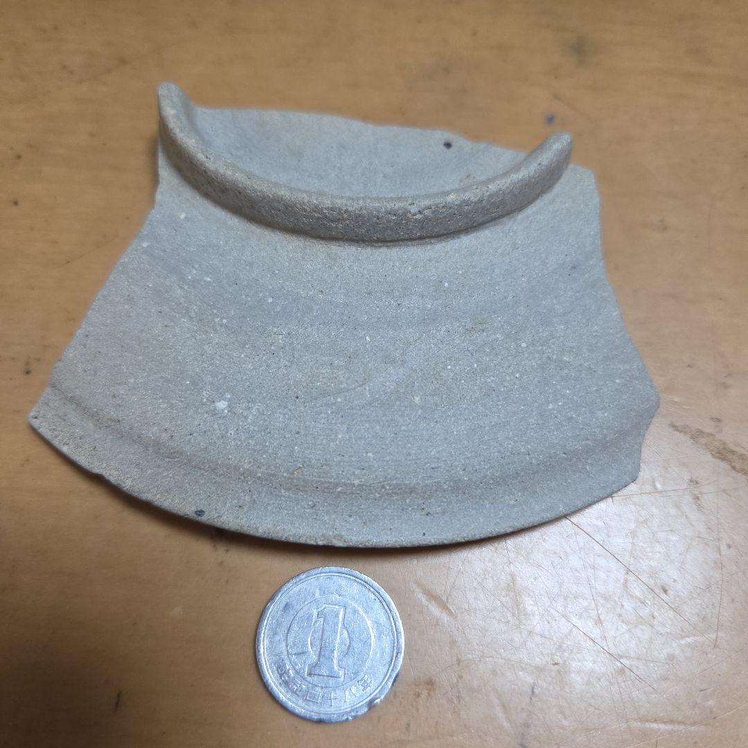 猿投灰釉皿　陶片