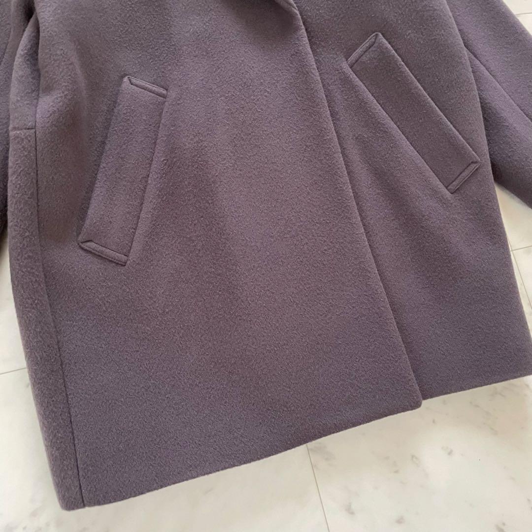 美品✨イエナ super140 ウールコクーンショートコート グレー