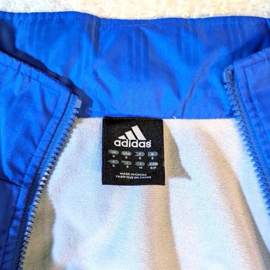 adidas ナイロンジャージ 裏ボア トリコロール Mサイズ 170cm