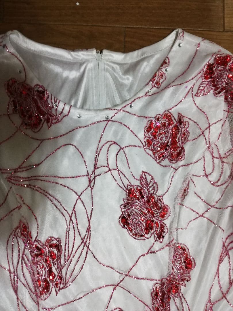 最終お値下げ　社交ダンスドレス カラオケにも　フリーサイズ