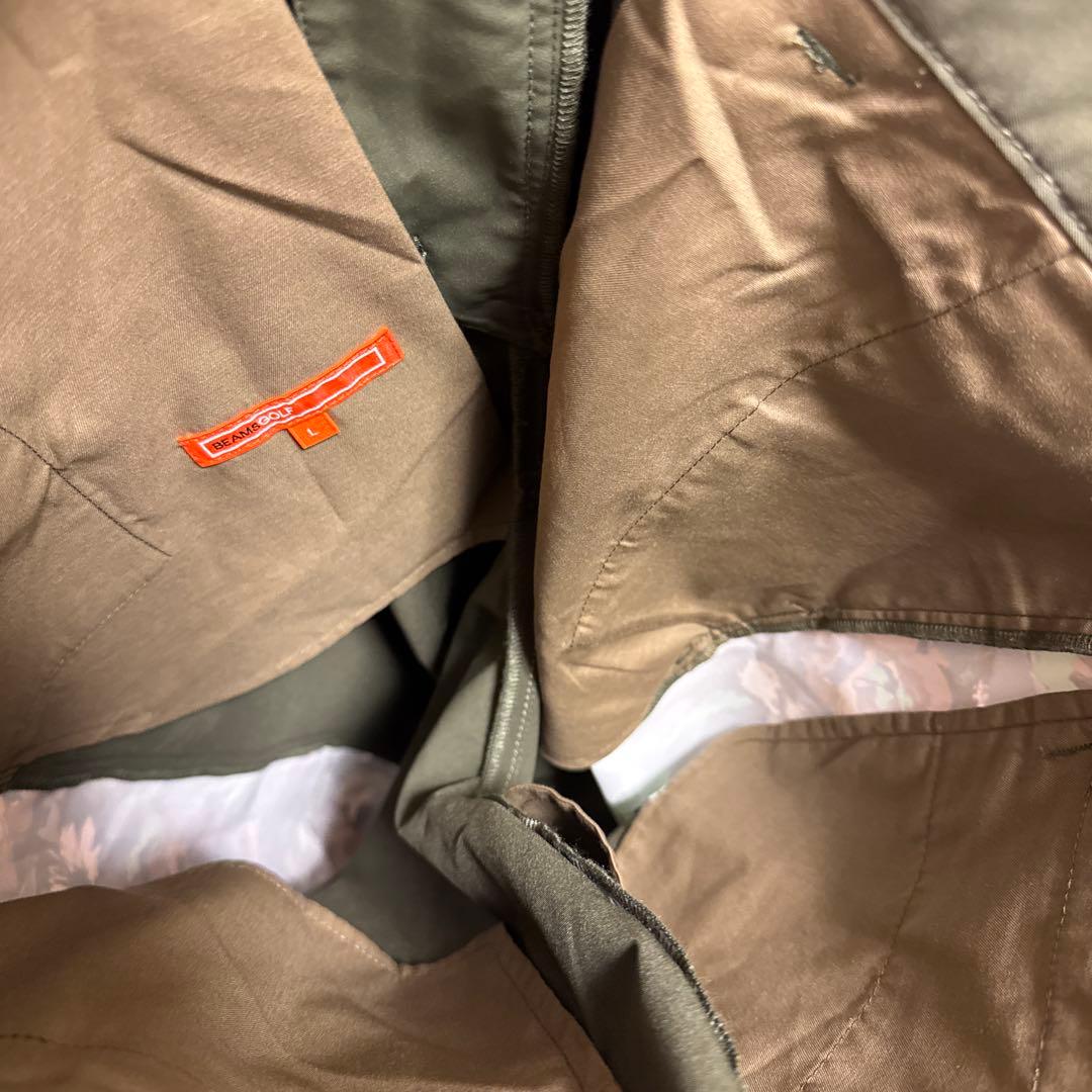 BEAMS GOLFオレンジレーベルフラワーカモプリントストレッチパンツ