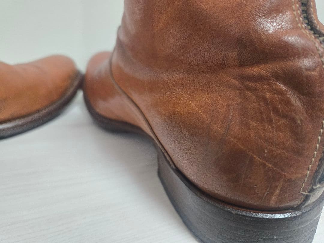 専用　Paul Smith ブラウン バックジップレザー ブーツ