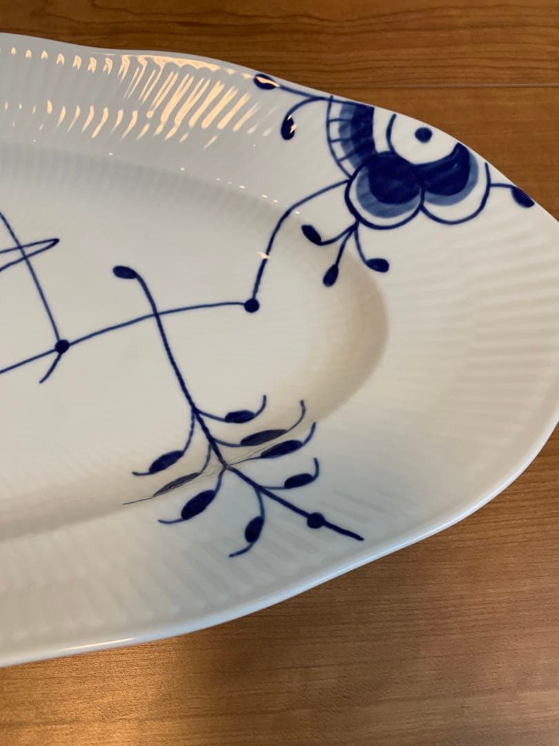 新品ブルー❗️大型61cm★ロイヤルコペンハーゲン　フィッシュ　ディッシュ　メガ☆