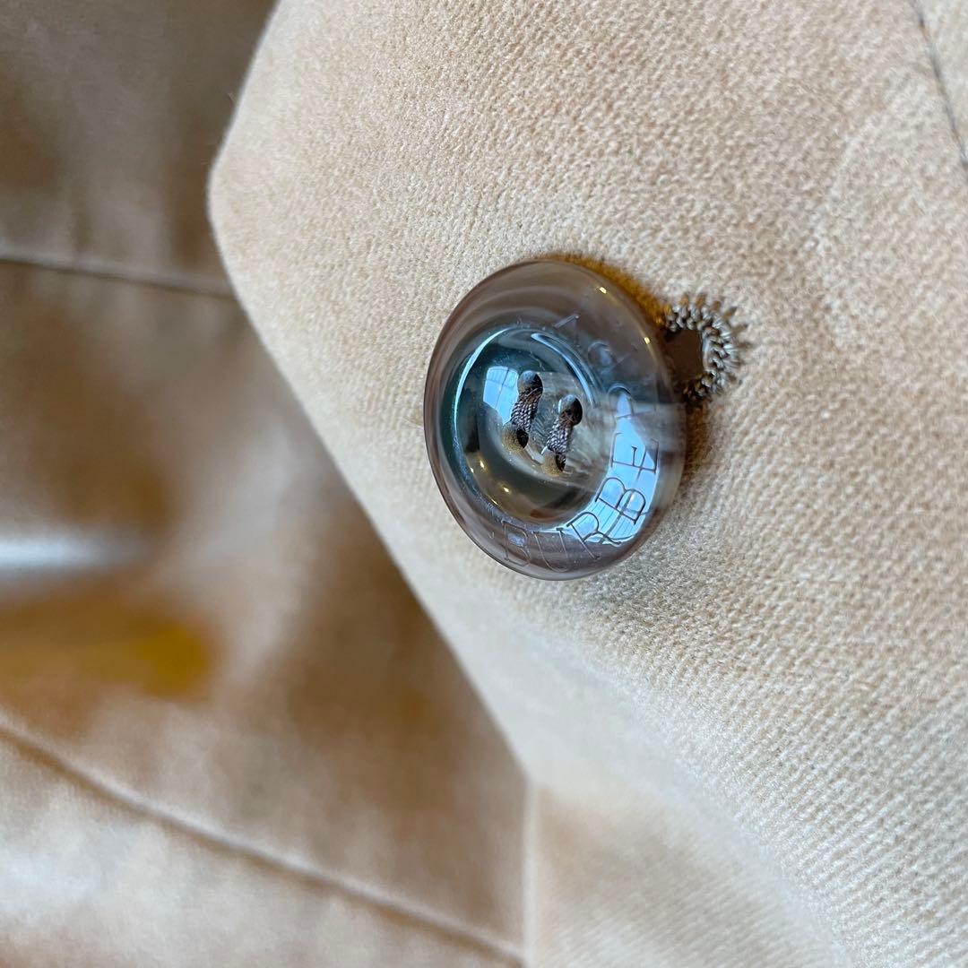 美品✨バーバリー ロンドン L相当 ウールコート 上質ショートコート レザー切替