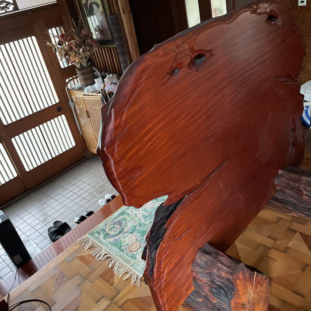 一枚板　置物　飾り　木の衝立