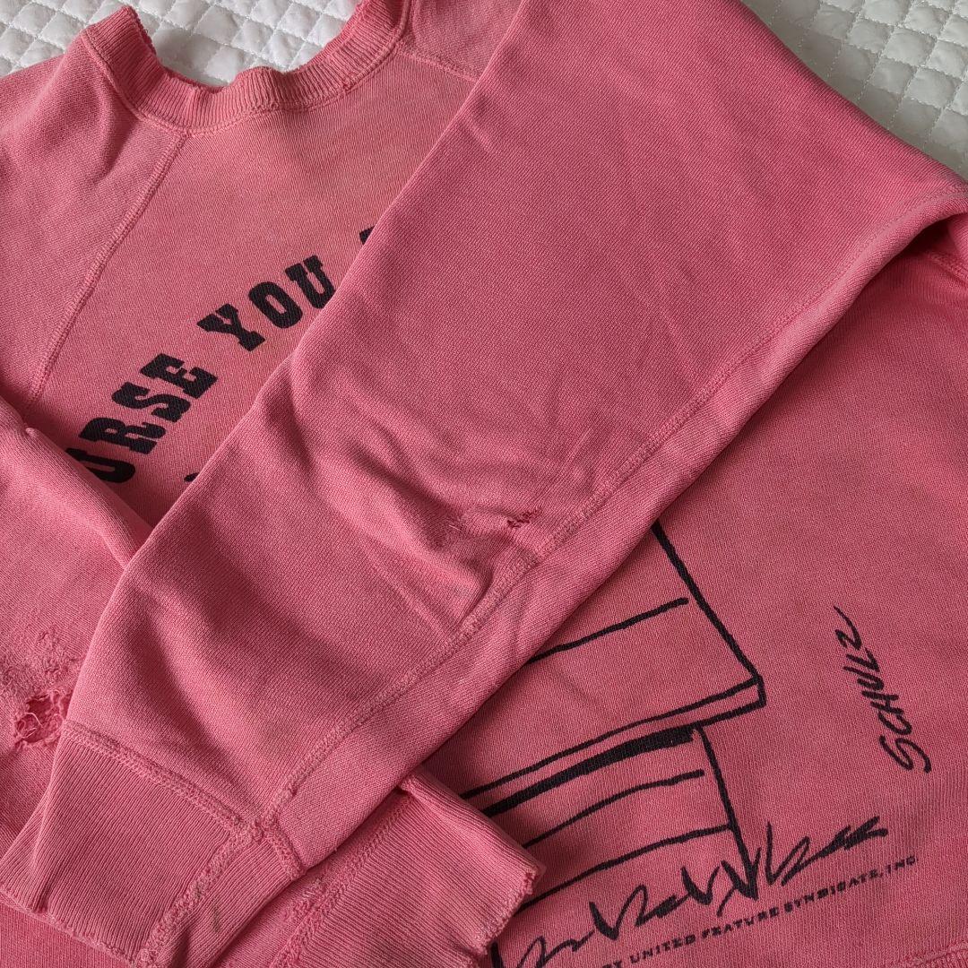 b*o様 スヌーピー トレーナー ピンク ヴィンテージ レッドバロン