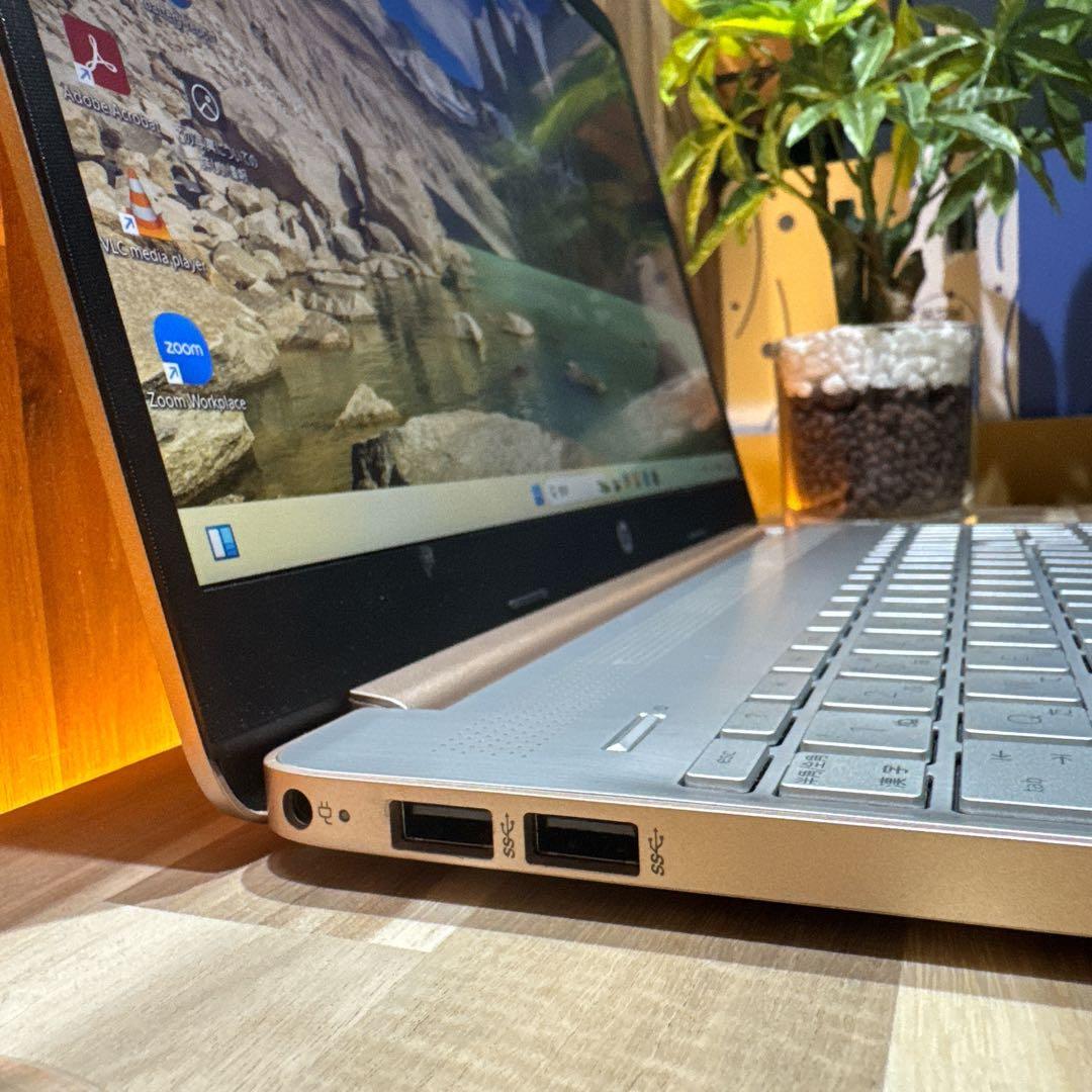 美品希少ピンク‼️HP☘Ryzen5 5500U☘SSD512GB☘ノートパソコン