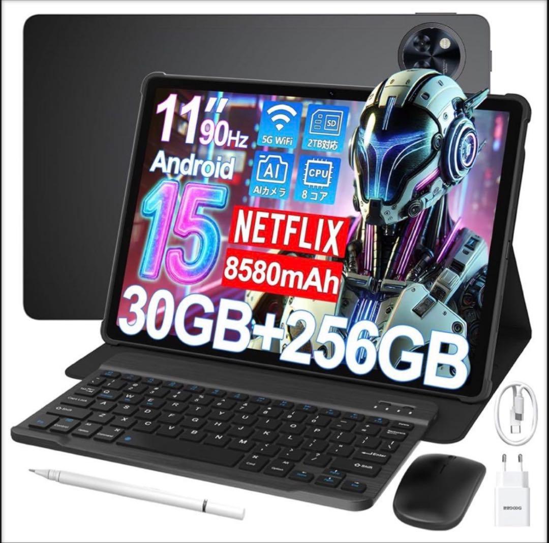 Android15 タブレット 30GB 256GB 2TB拡張 大容量 高性能